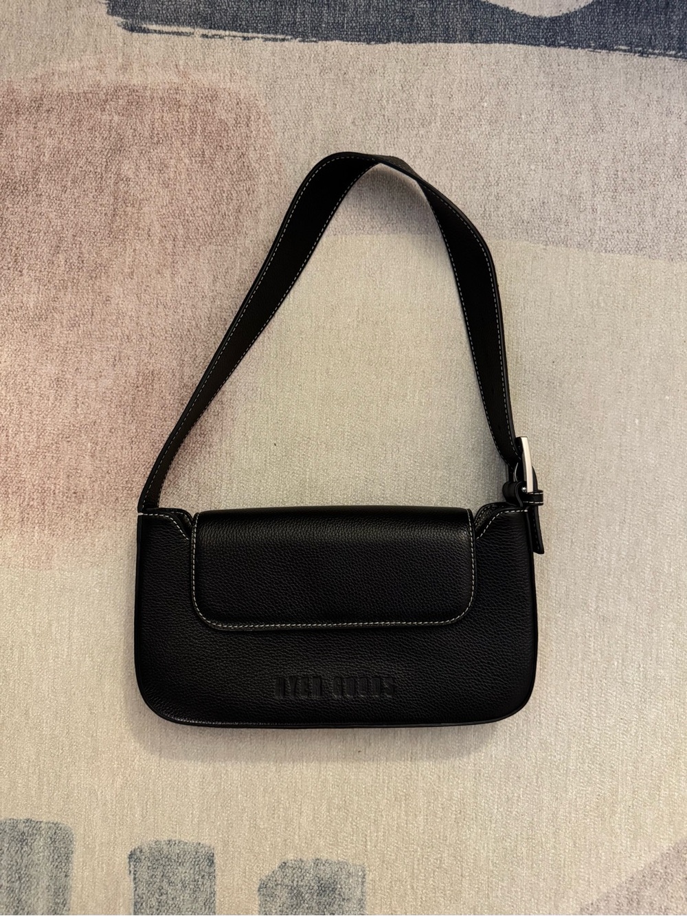 Hyper Goods Black Leather Shoulder Bag